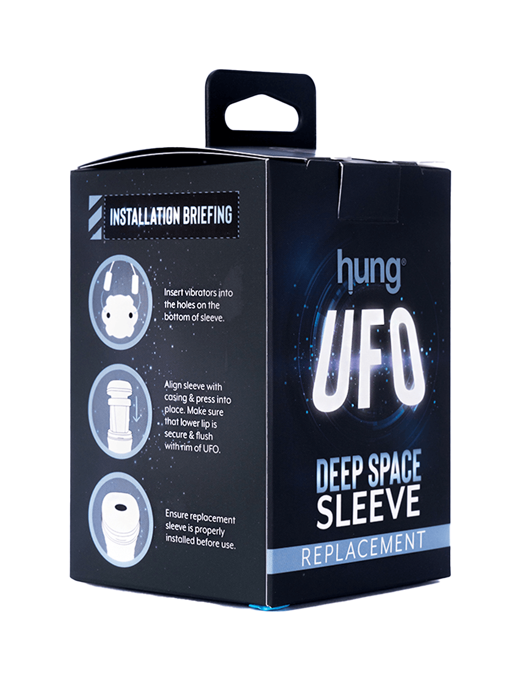 Hung UFO Replacement Sleeve - Box Side Angle 1