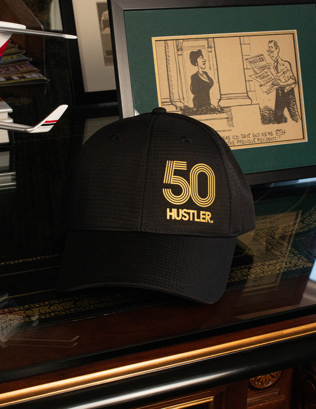 HUSTLER 50th Anniversary Baseball Hat