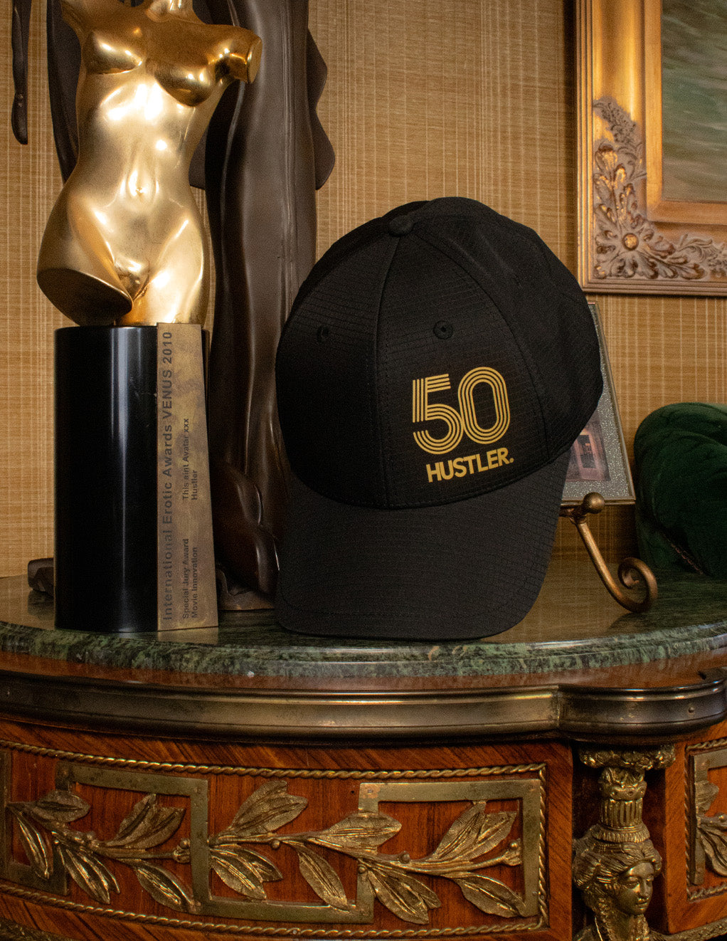 HUSTLER 50th Anniversary Baseball Hat