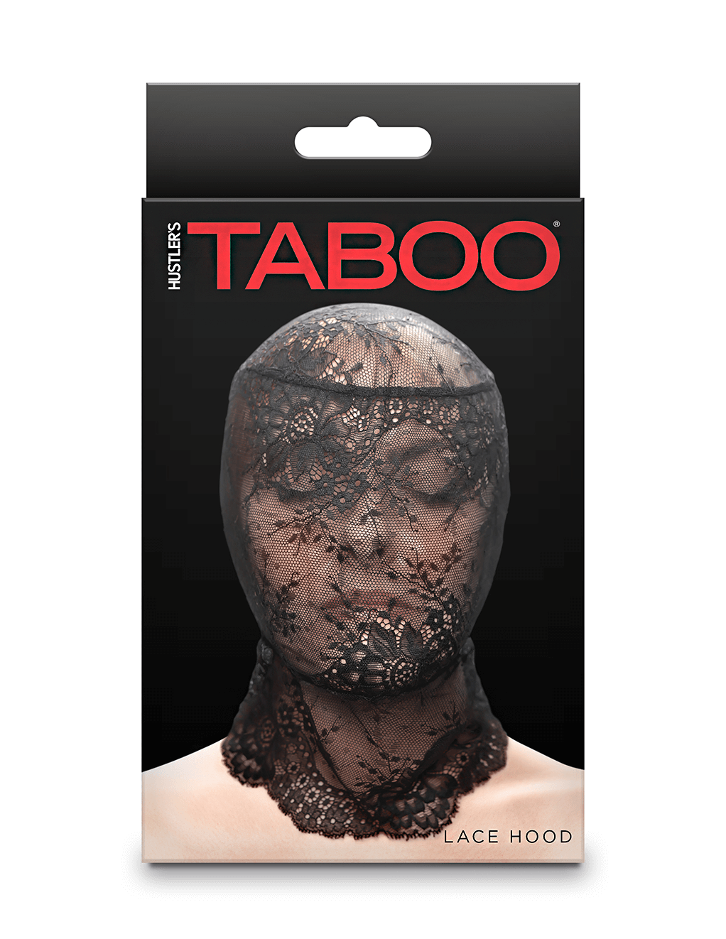 Taboo Lace Hood - Black - Box - Back