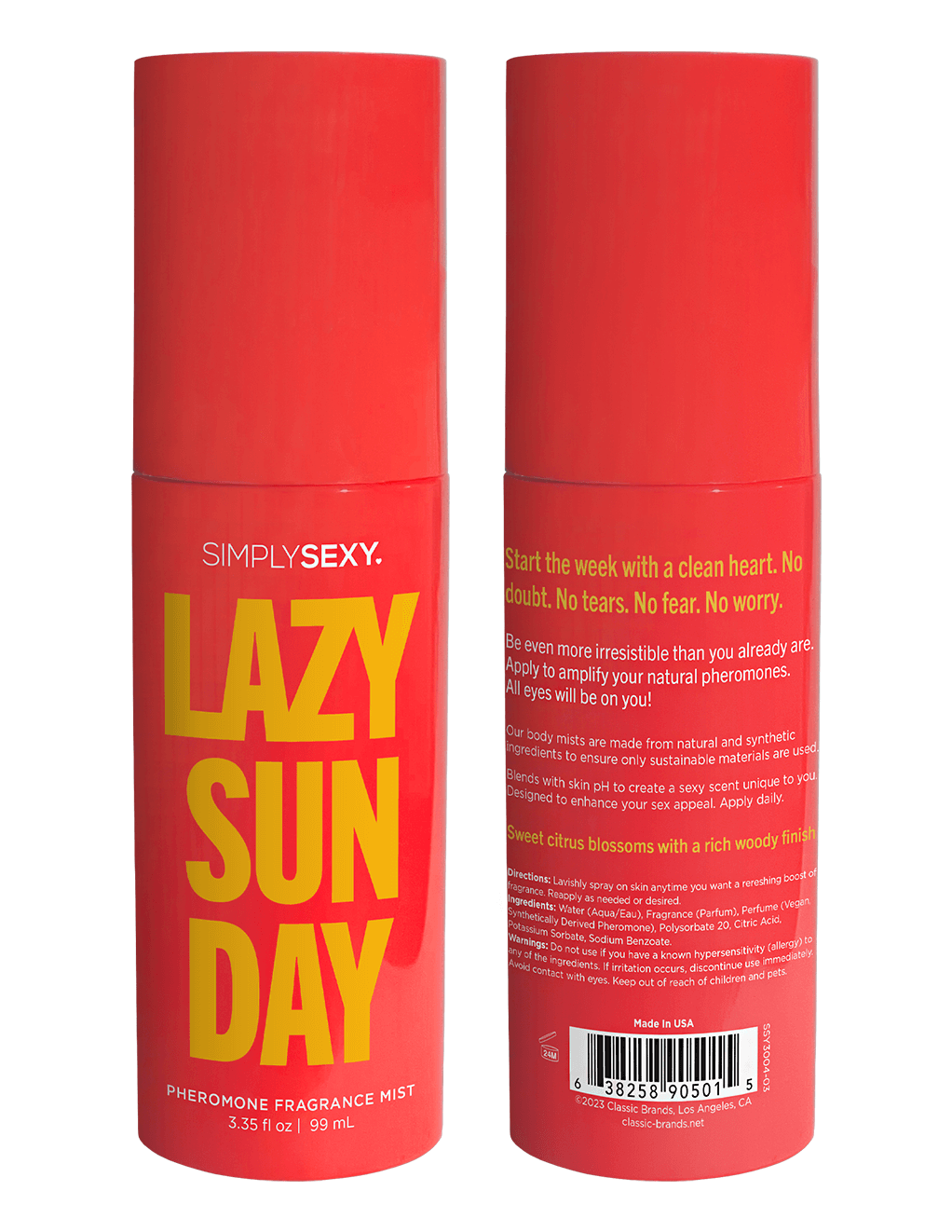 Simply Sexy Pheromone Body Mist Lazy Sunday 