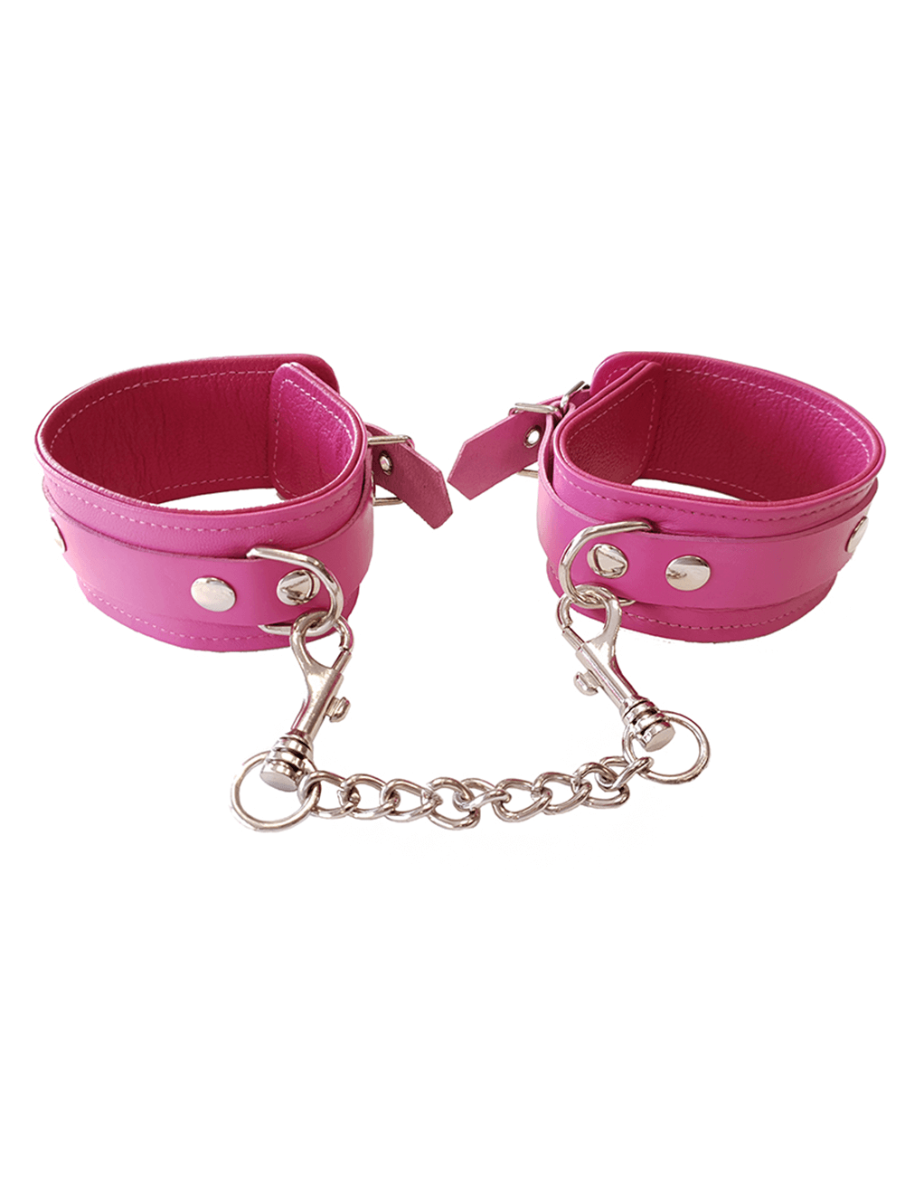 Rouge Leather Wrist Cuffs - Pink - Main