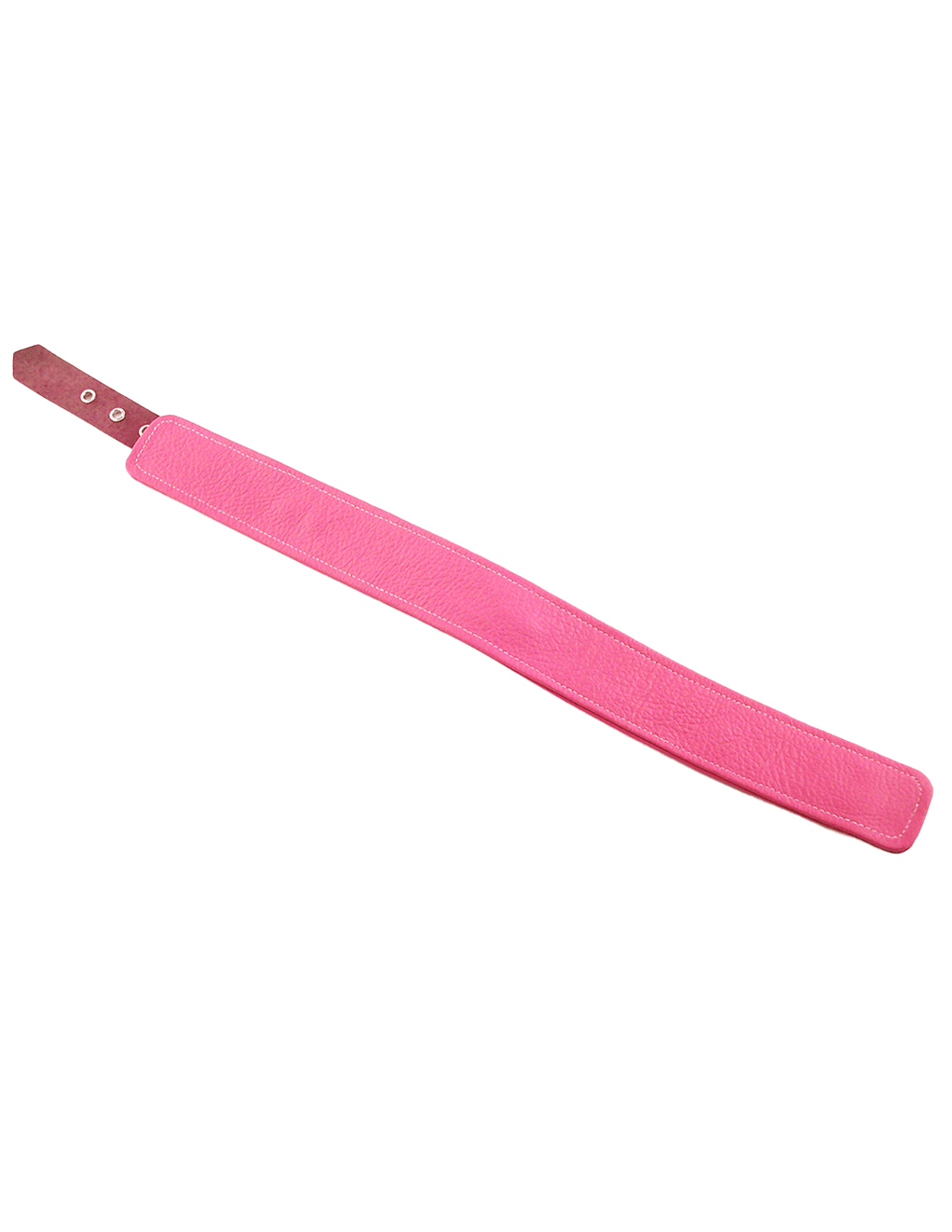 Rouge Leather Collar - Pink - Flat Back