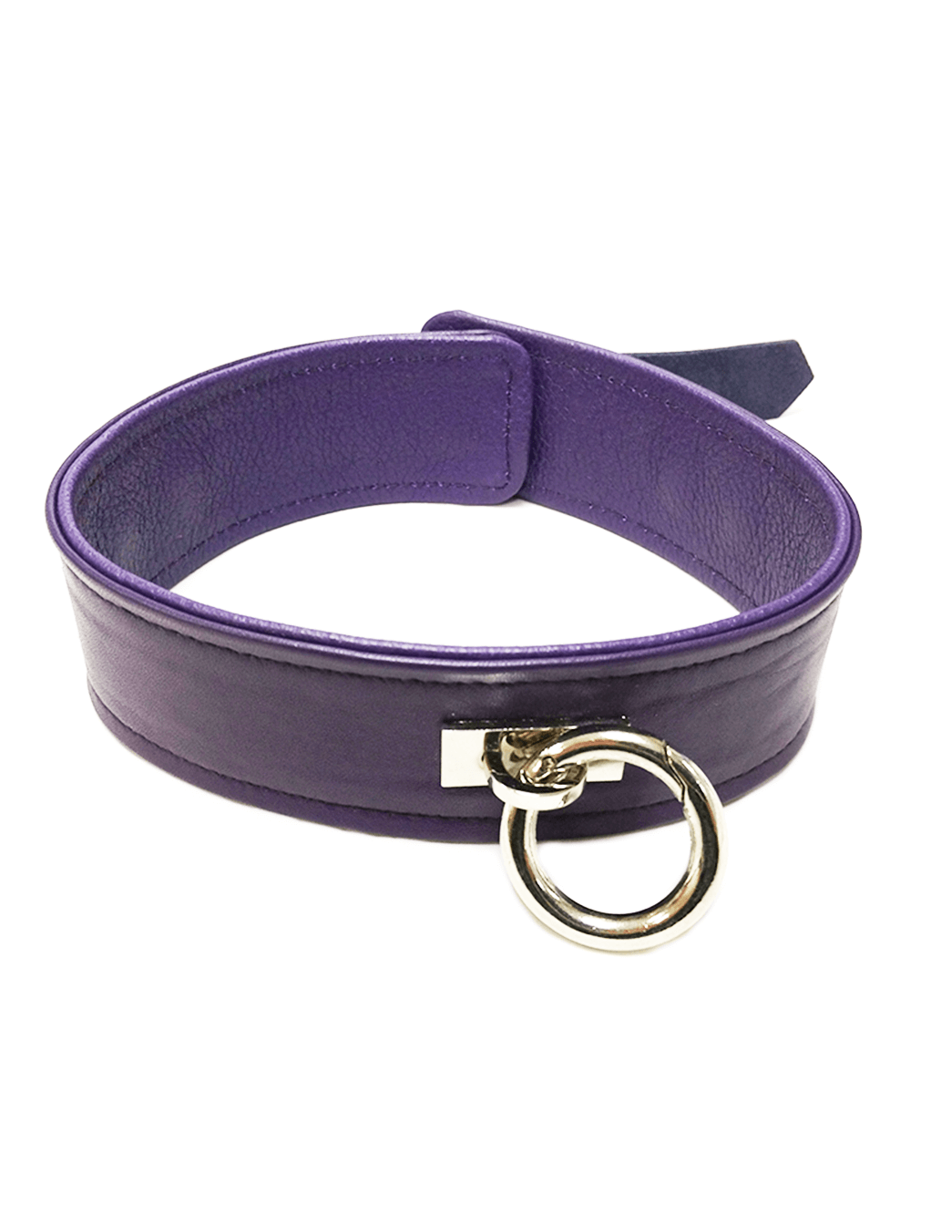 Rouge Leather Collar - Purple - Main