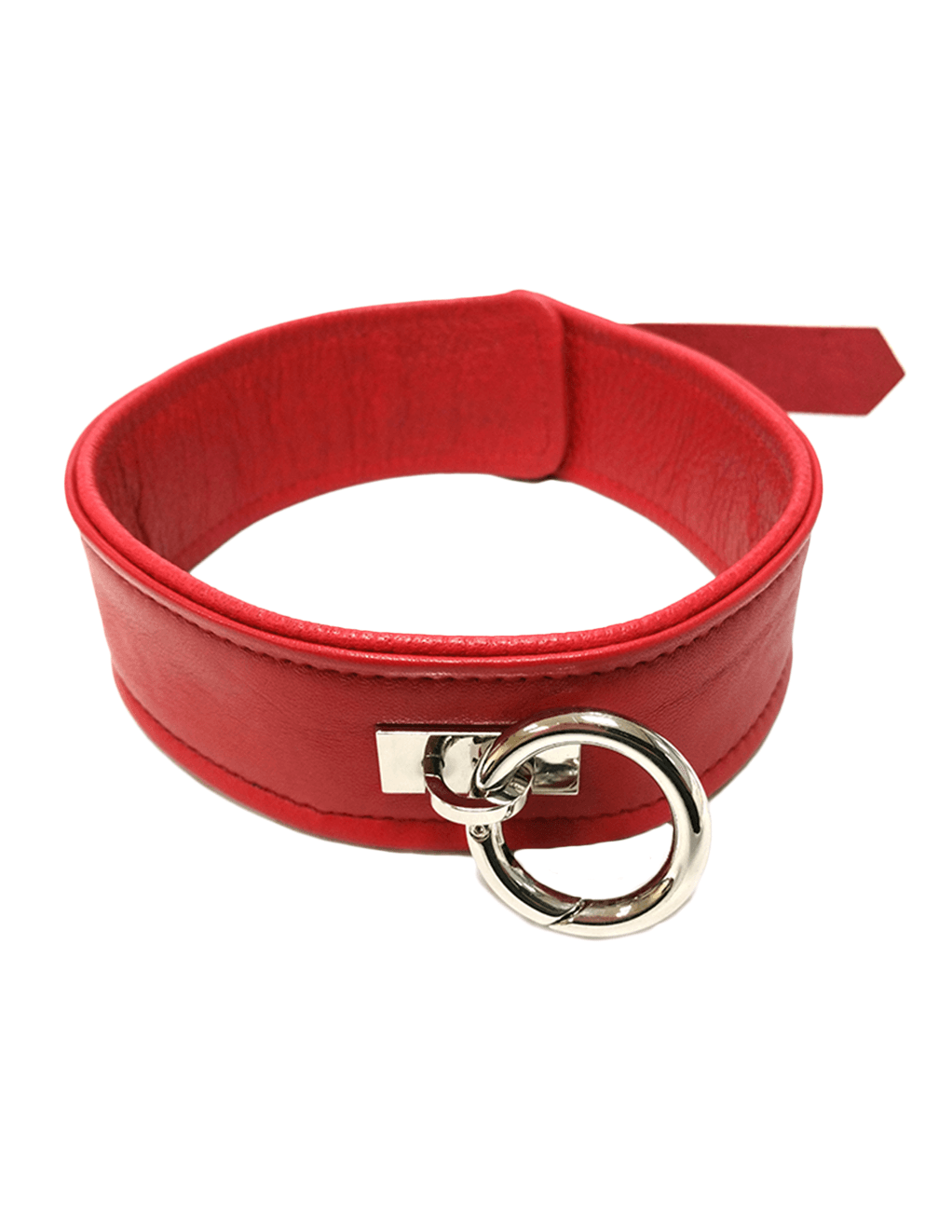 Rouge Leather Collar - Red - Main