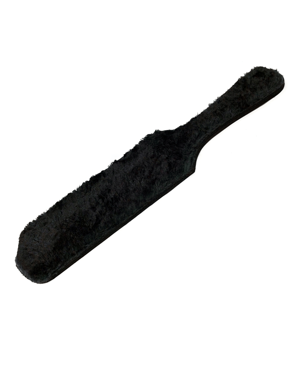Rouge Leather & Fur Paddle - Black/Black - Main