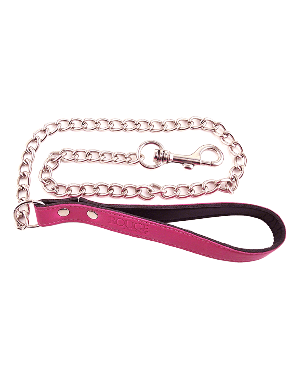 Rouge Leather Lead - Pink - Top View