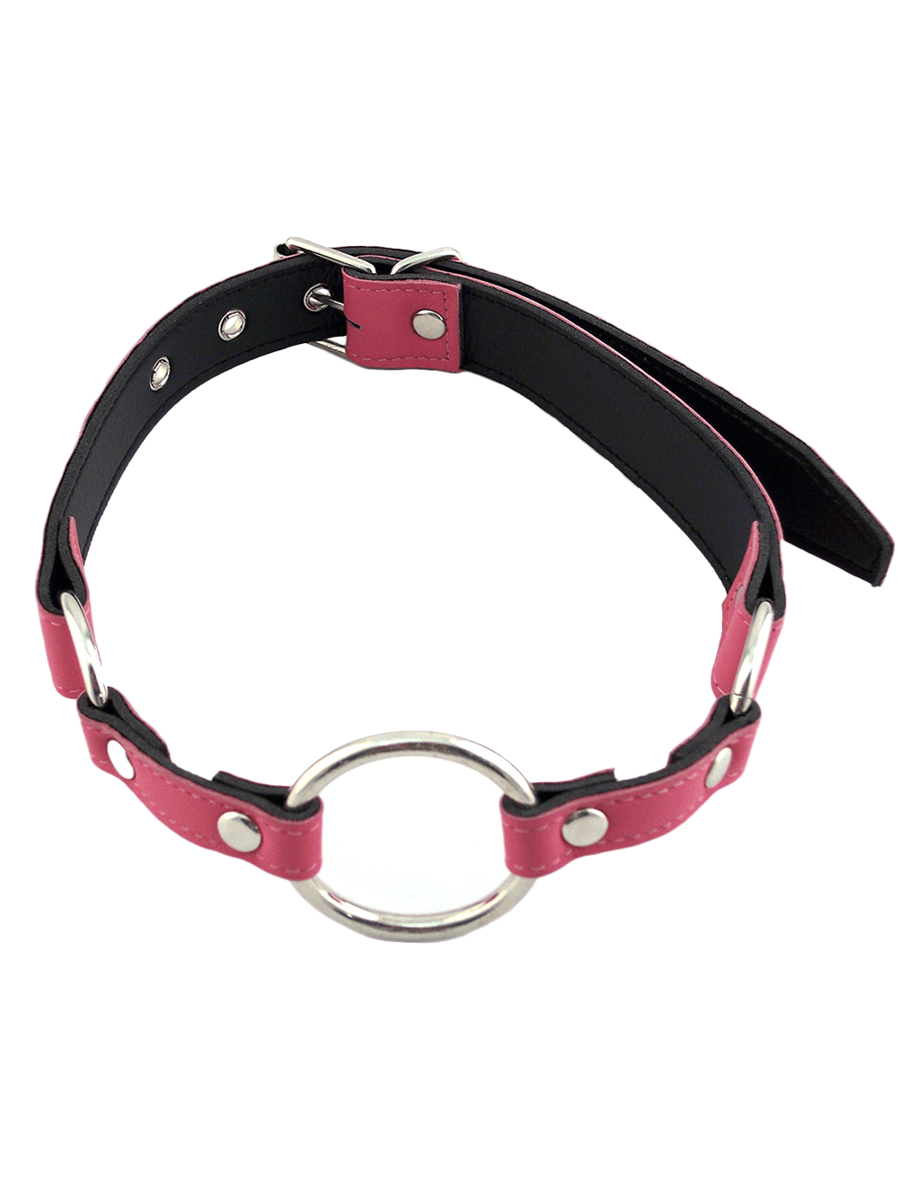 Rouge Leather O-Ring Gag - Pink - Main