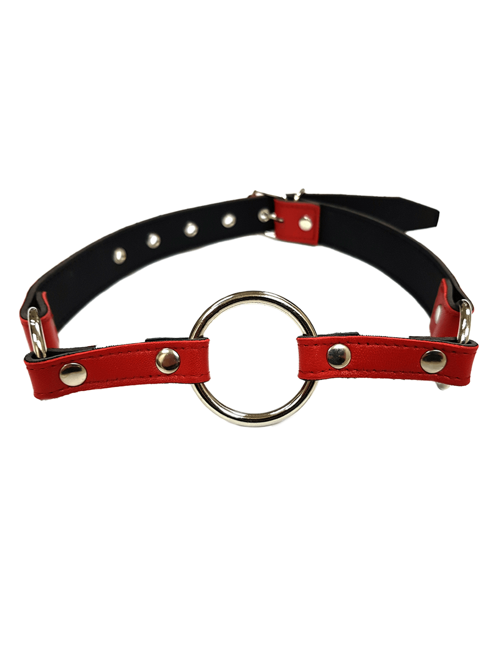 Rouge Leather O-Ring Gag - Red - Main