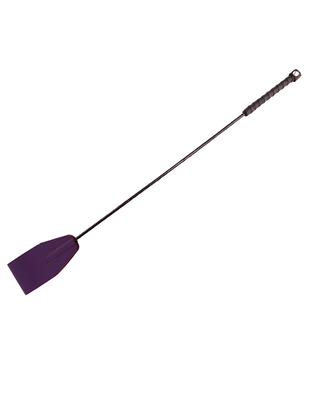 Rouge Leather Riding Crop - Purple - Main