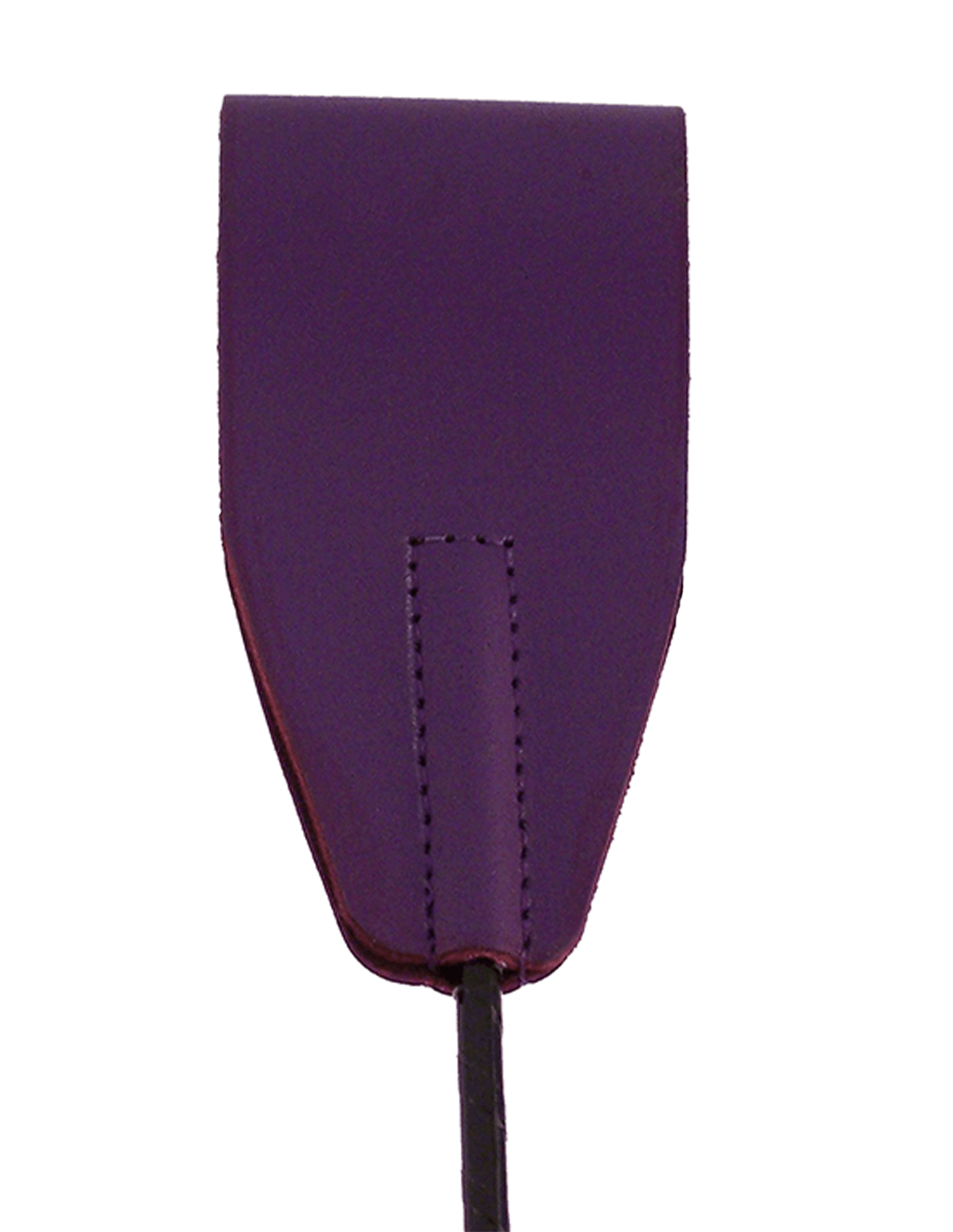 Rouge Leather Riding Crop - Purple - Detail