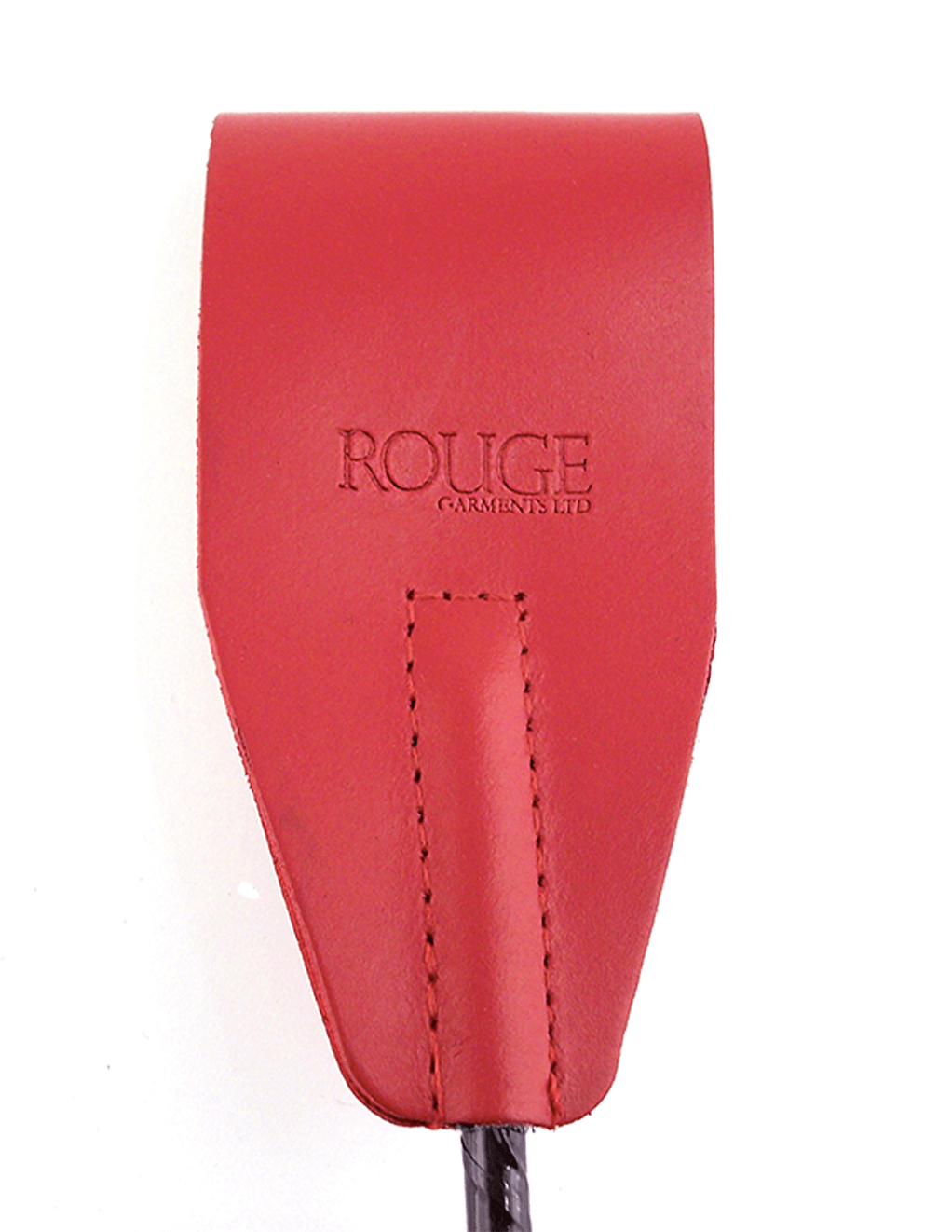 Rouge Leather Riding Crop - Red - Detail