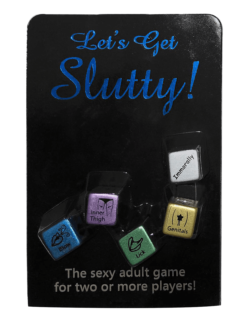 Let's Get Slutty! Dice Game - Metallic/Multi - Main