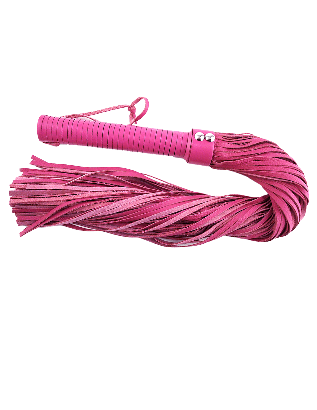 Rouge Long Leather Flogger - Pink - Main