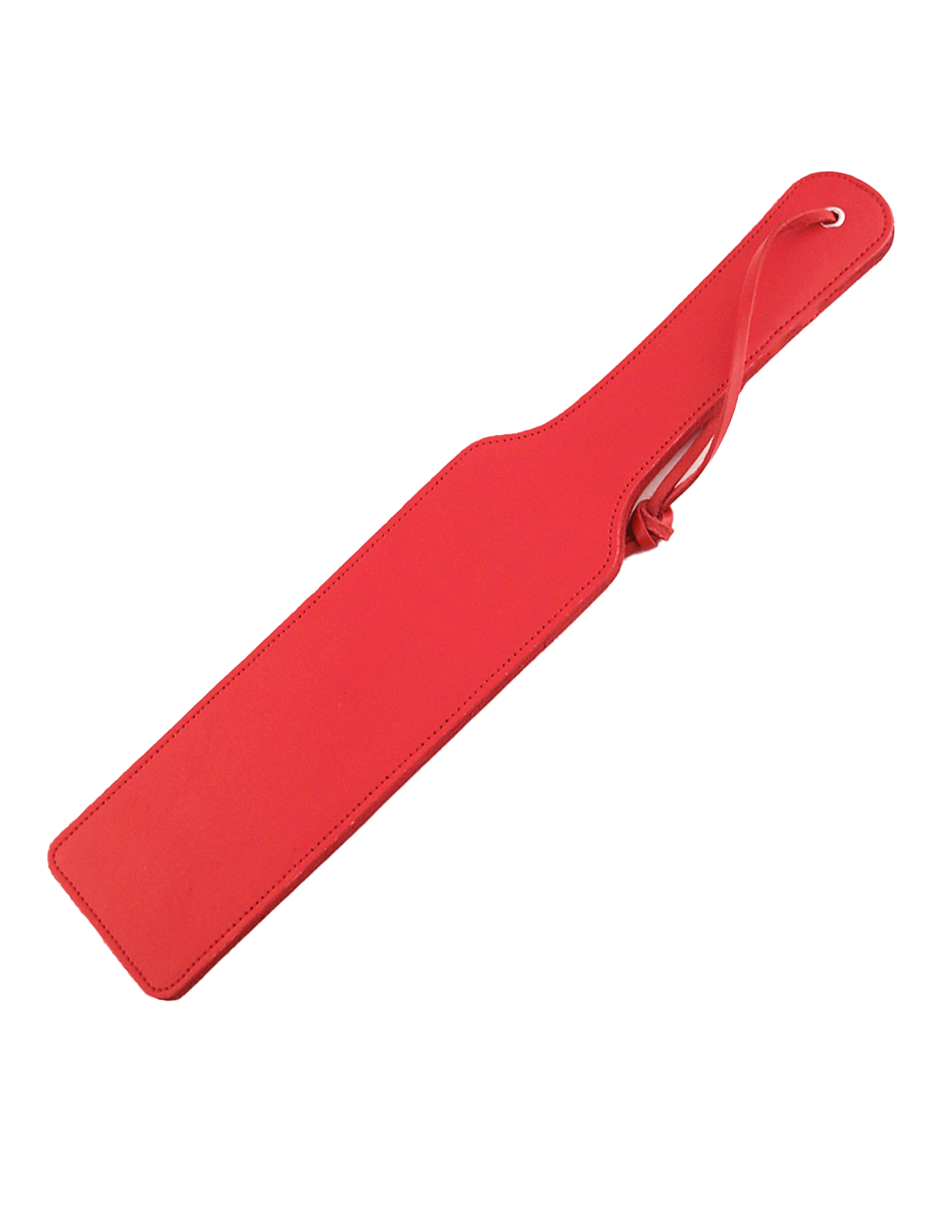 Rouge Long Leather Paddle - Red