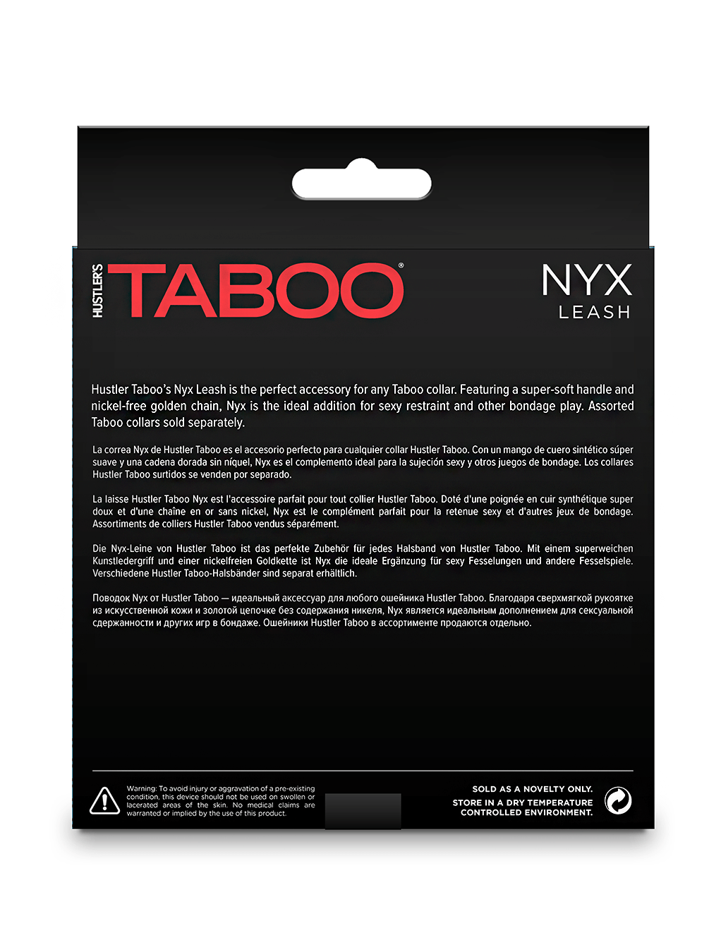 Taboo Nyx Leash - Box - Back