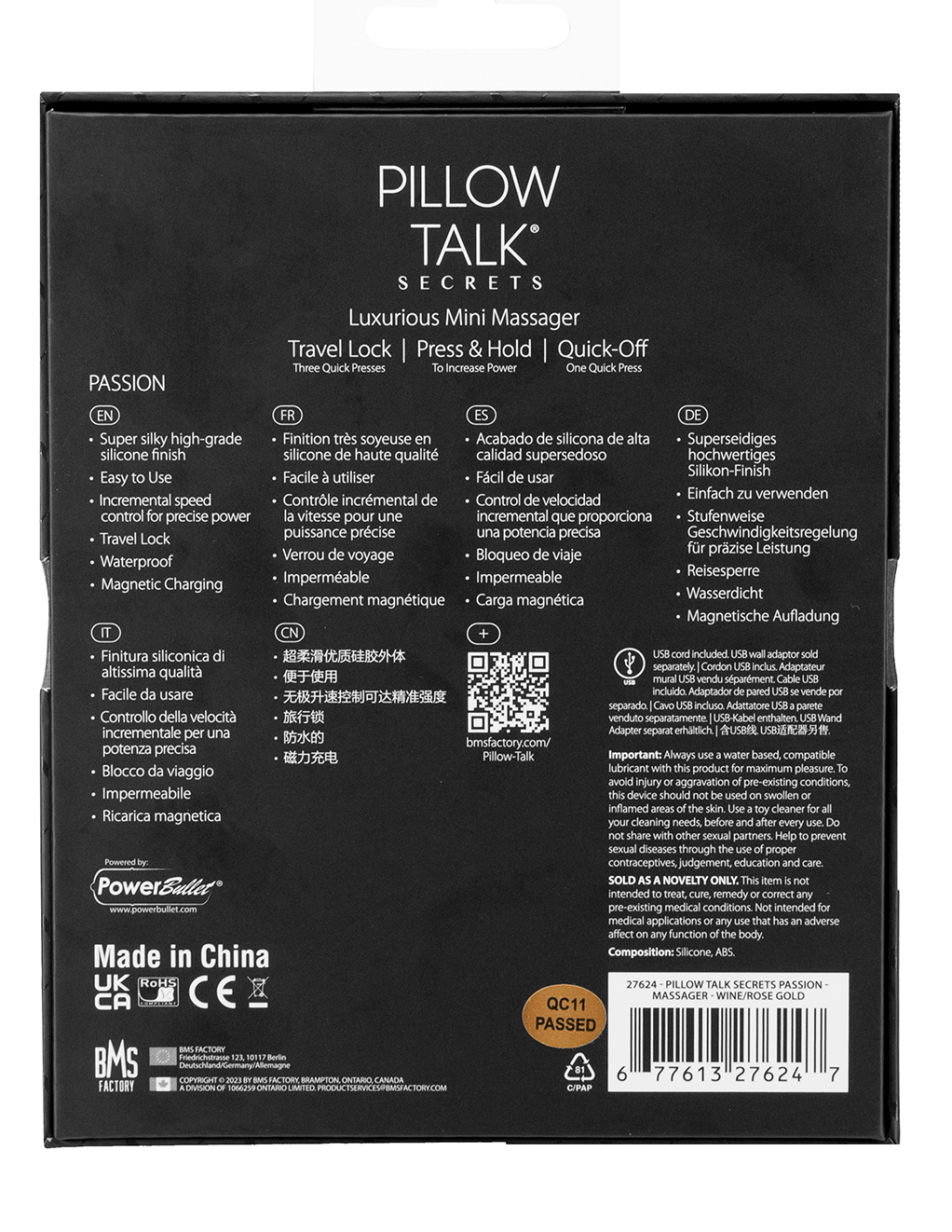 Pillow Talk Passion - Wine - Box Back