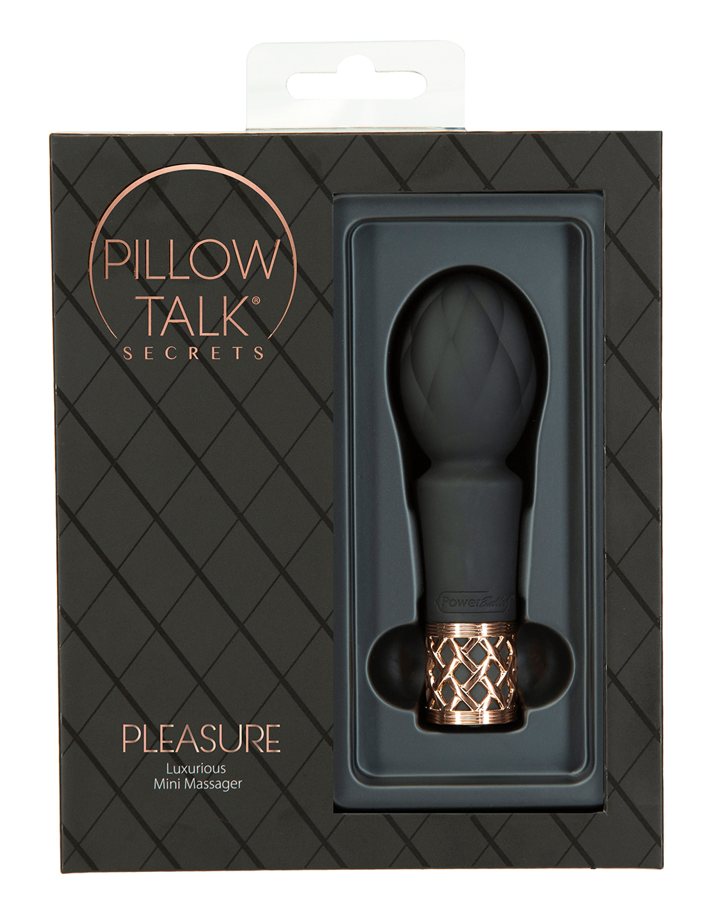 Pillow Talk Pleasure Wand - Black - Box Front