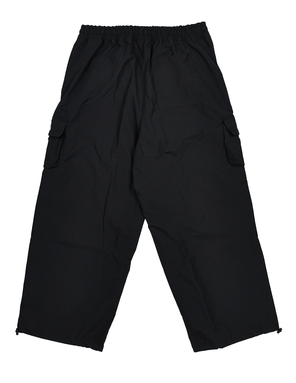 HUSTLER® Parachute Pants - Black - Back
