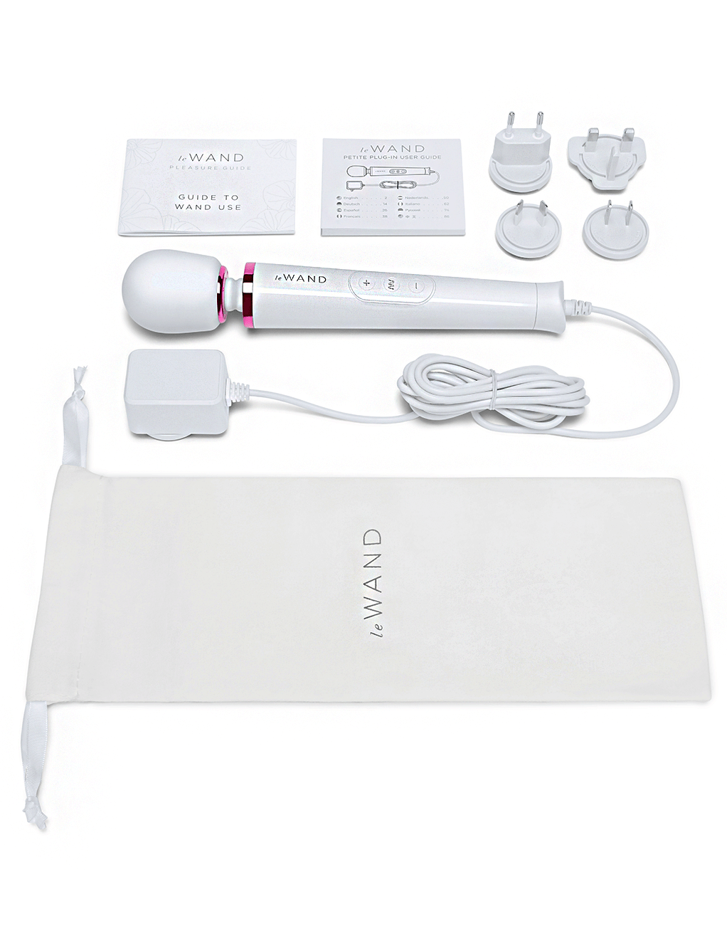 Le Wand Powerful Petite Plug-In - White - Box Contents