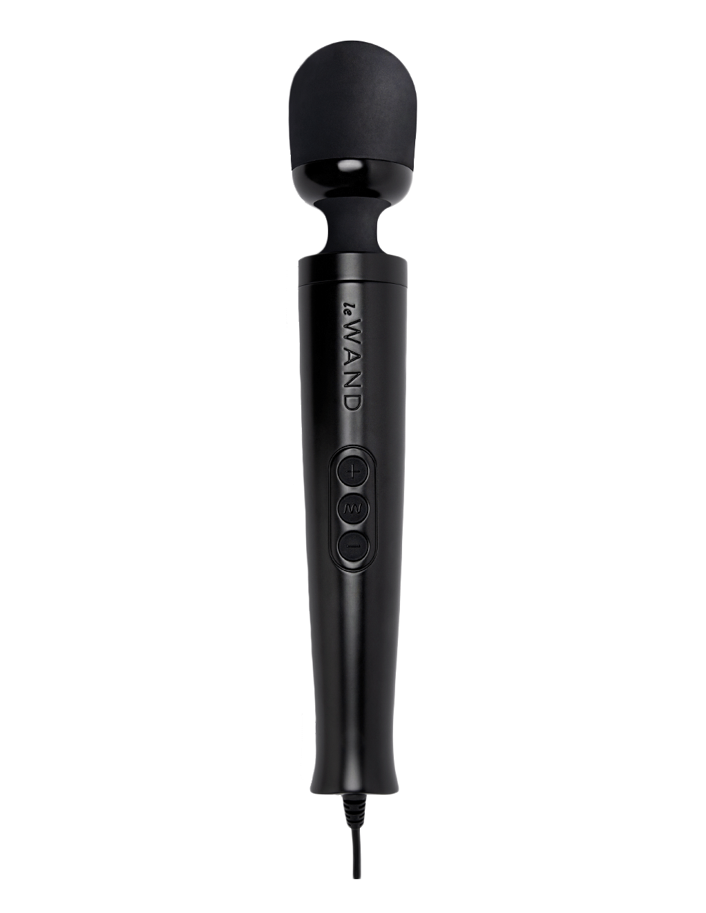 Le Wand Diecast Plug-In Vibrating Wand - Black - Upright