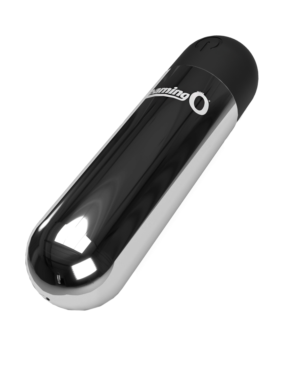 Screaming O Rechargeable Bullet - Silver - Side