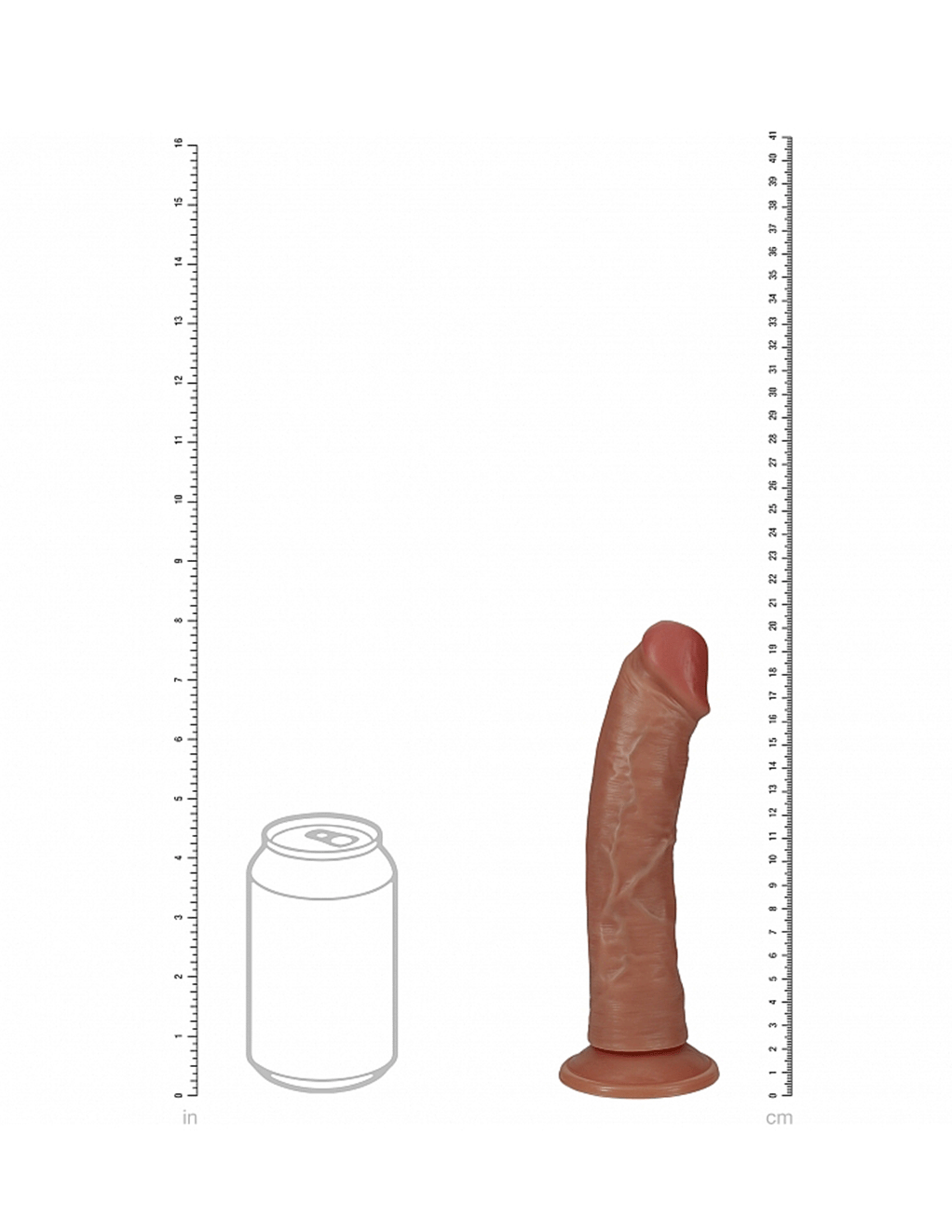 RealRock 8” Curved Vibrating Cock