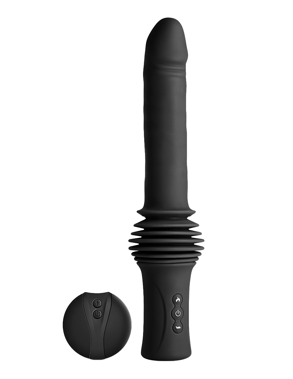Renegade Super Stroker Thrusting Vibrator - Black - Main