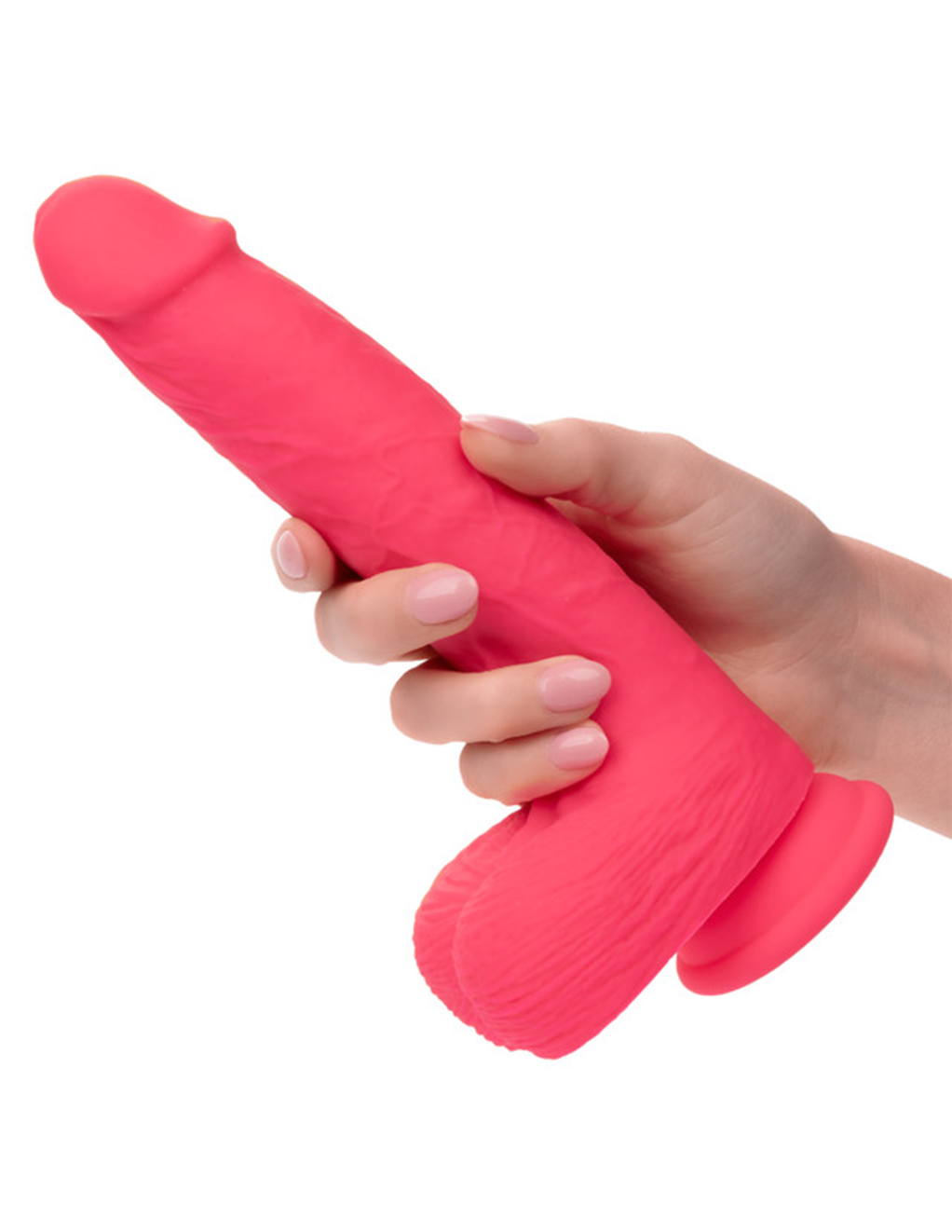 Rumbling Thrusting Silicone Studs 7in Dildo