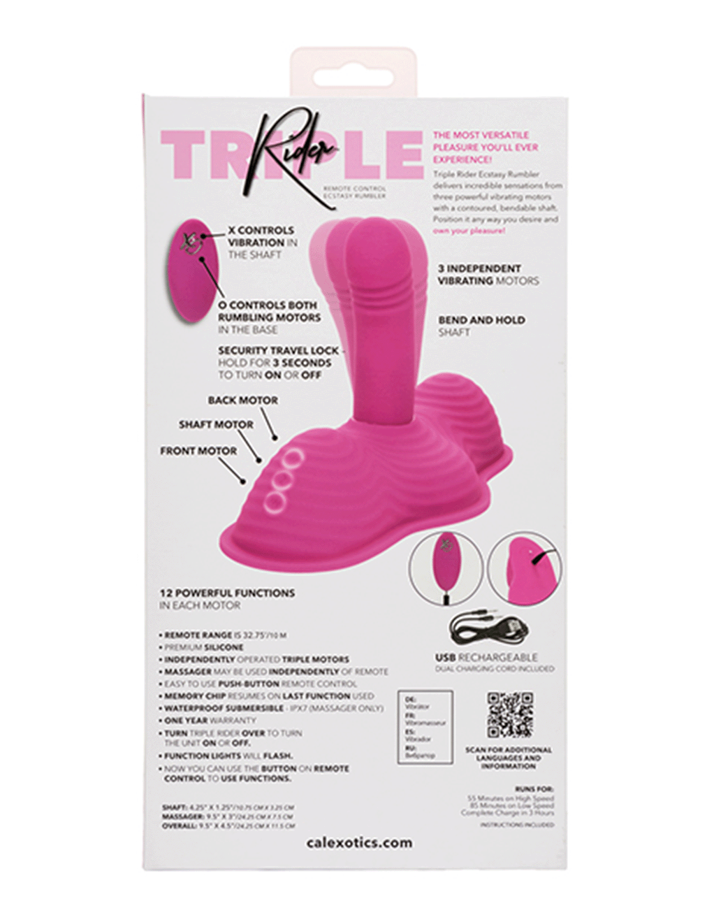 Triple Rider Remote Control Ecstasy Rumbler