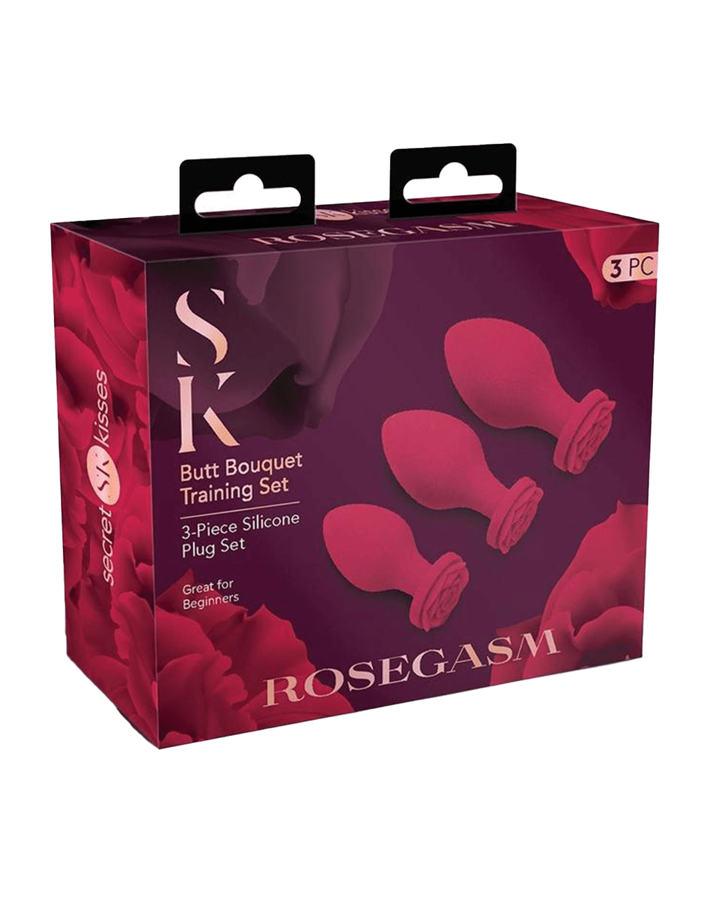 Secret Kisses Rosegasm Butt Bouquet Training Set - Red - Box