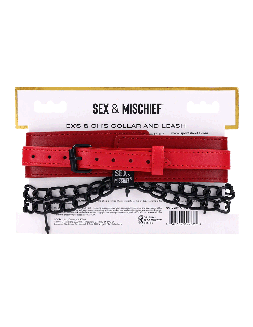 S&M Ex's & Oh's Collar & Leash