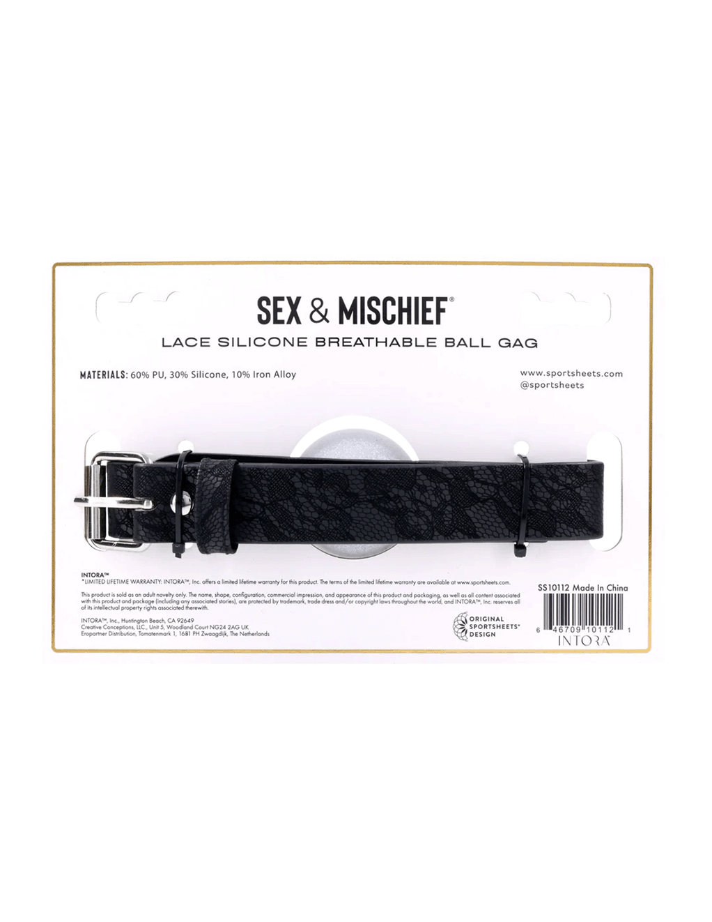 Lace Silicone Breathable Ball Gag