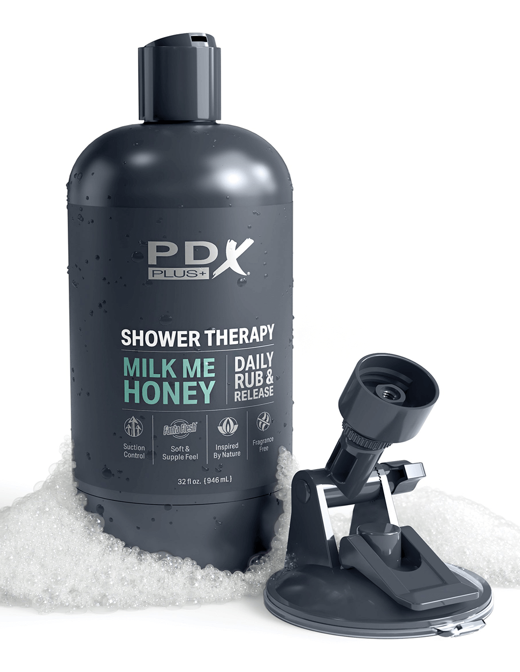 Shower Therapy Milk Me Honey Stroker - Bottle w/Mount
