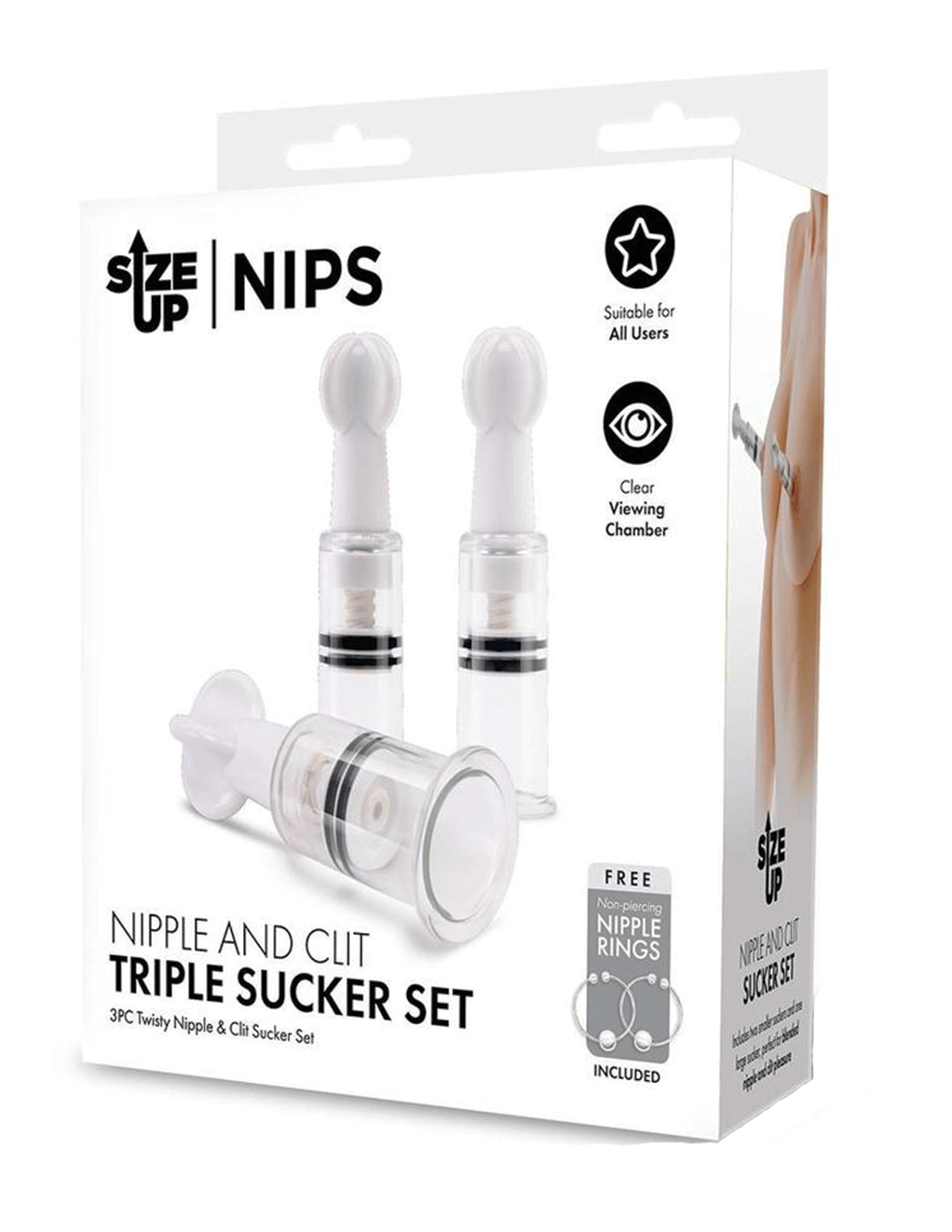 Size Up Nipple & Clit Sucker Set - Box