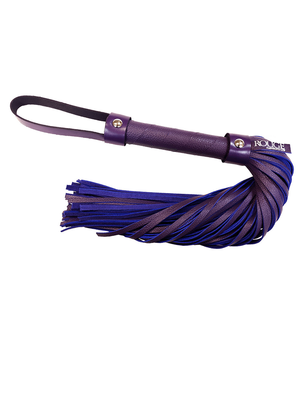 Rouge Short Leather Flogger - Purple - Main