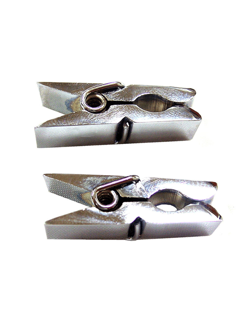 Rouge Stainless Steel Clothes Pin Clamps - Silver - Main