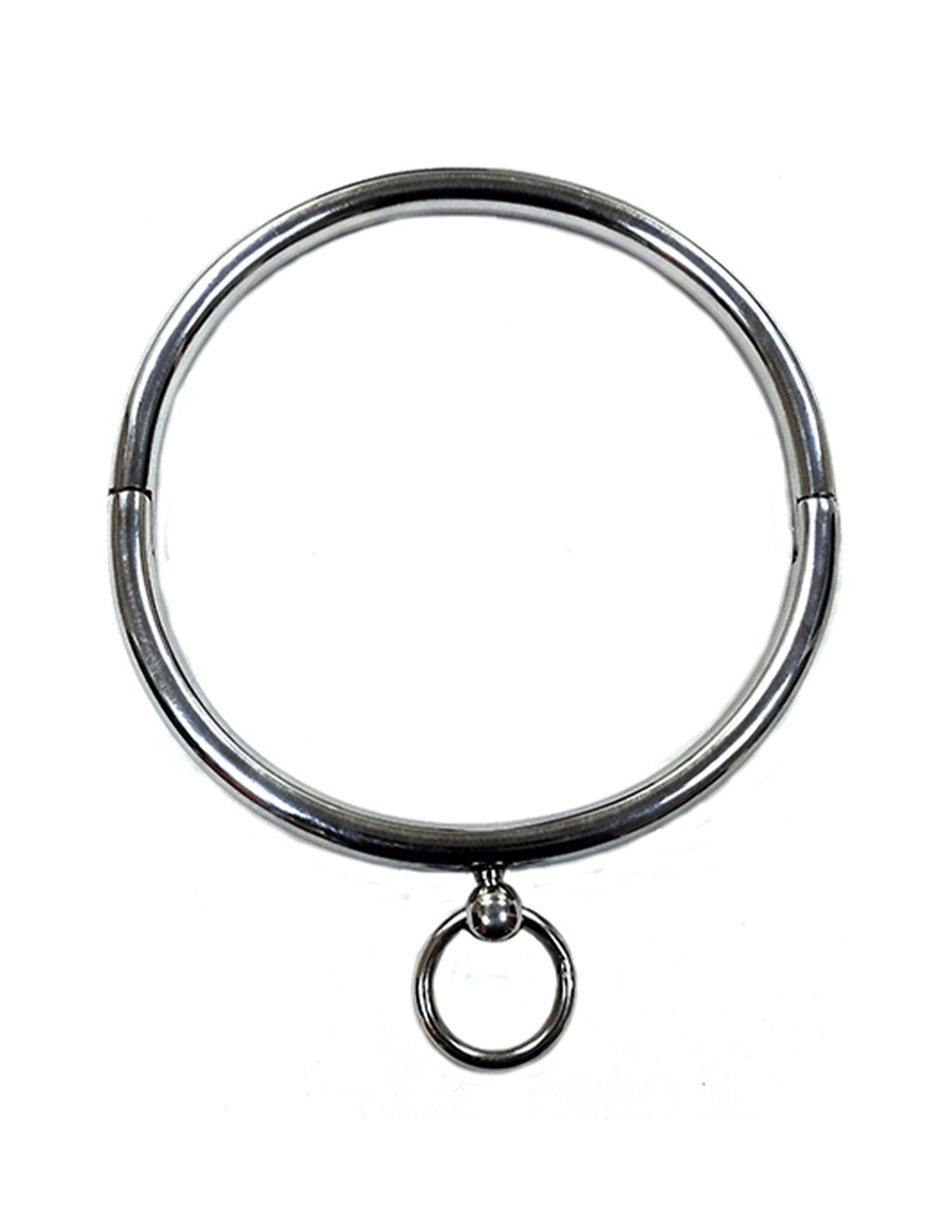 Rouge Round Stainless Steel Collar - Silver - Main