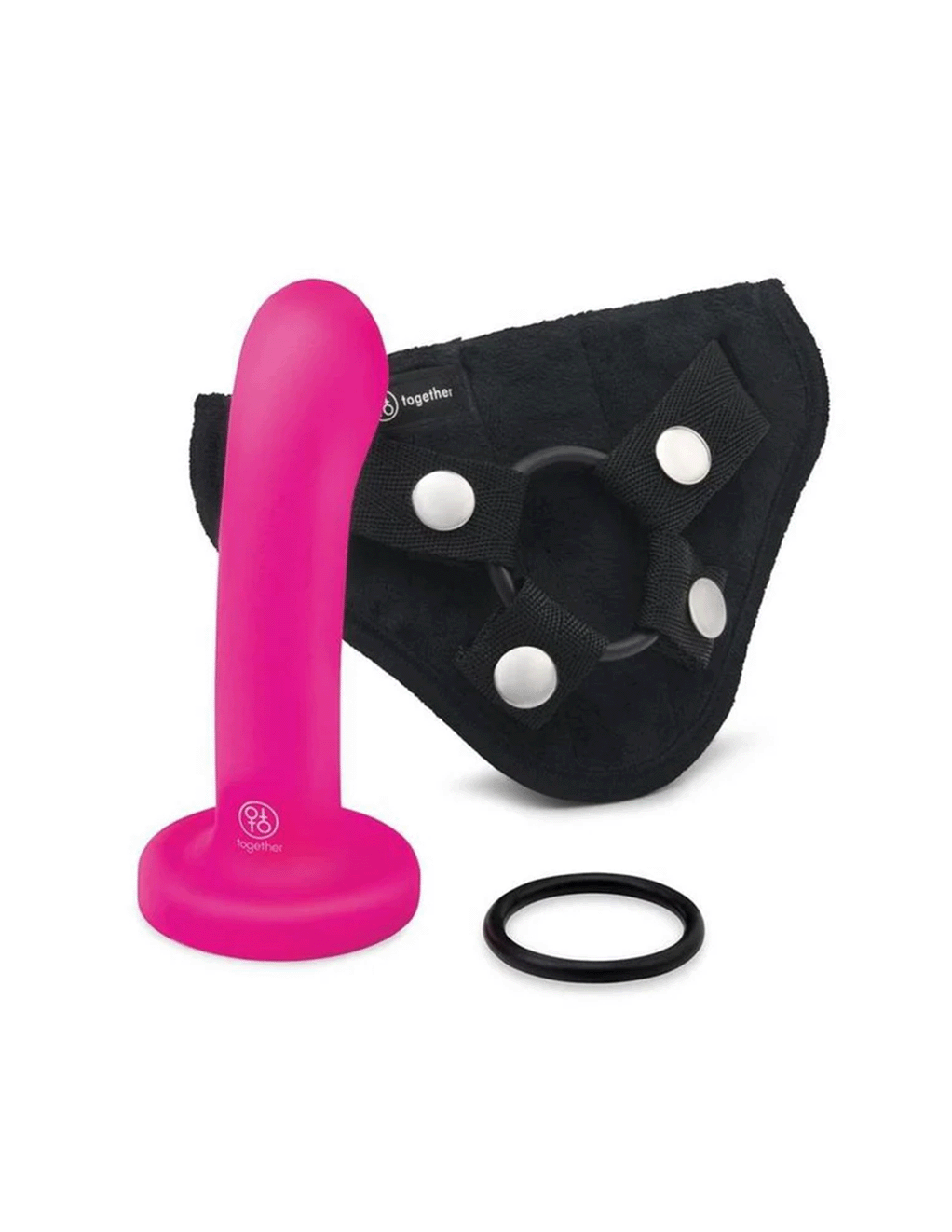 Together POP Silicone 5.5in Dildo Harness Set