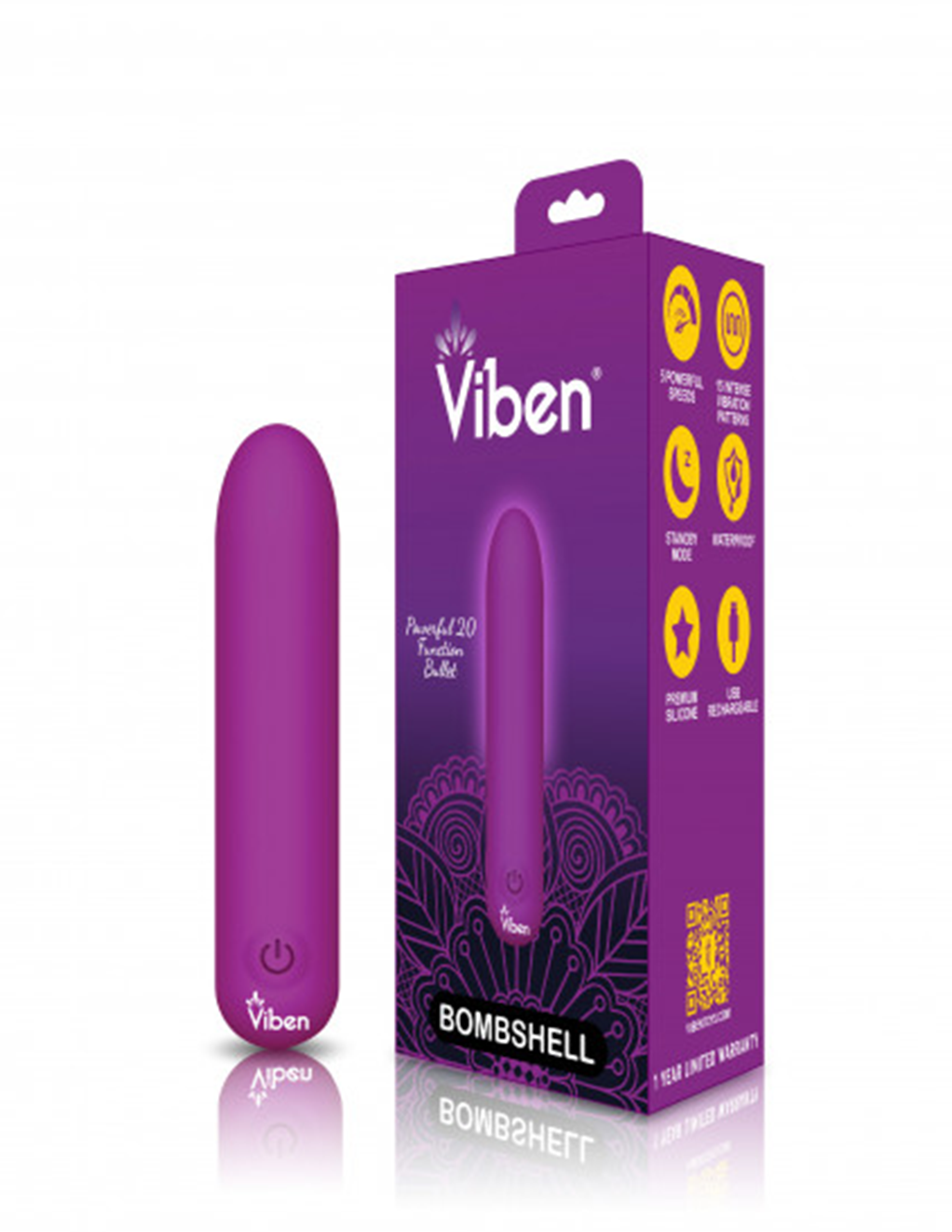 Viben Bombshell Flexible Bullet - Purple 