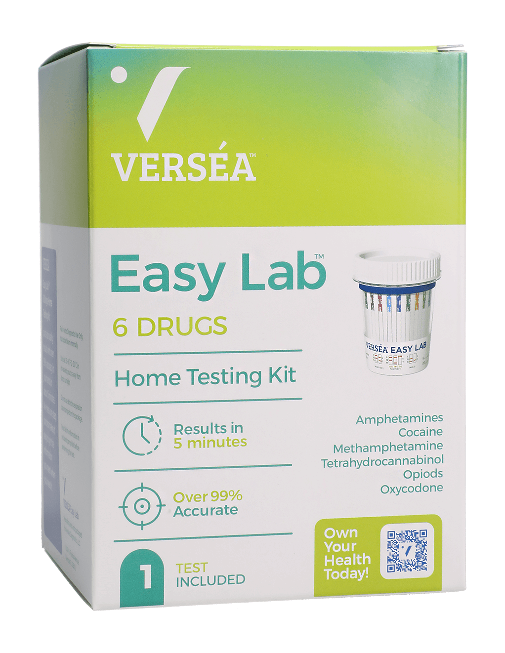 Versea Easy Lab 6 Panel Drug Test 1ct - Box