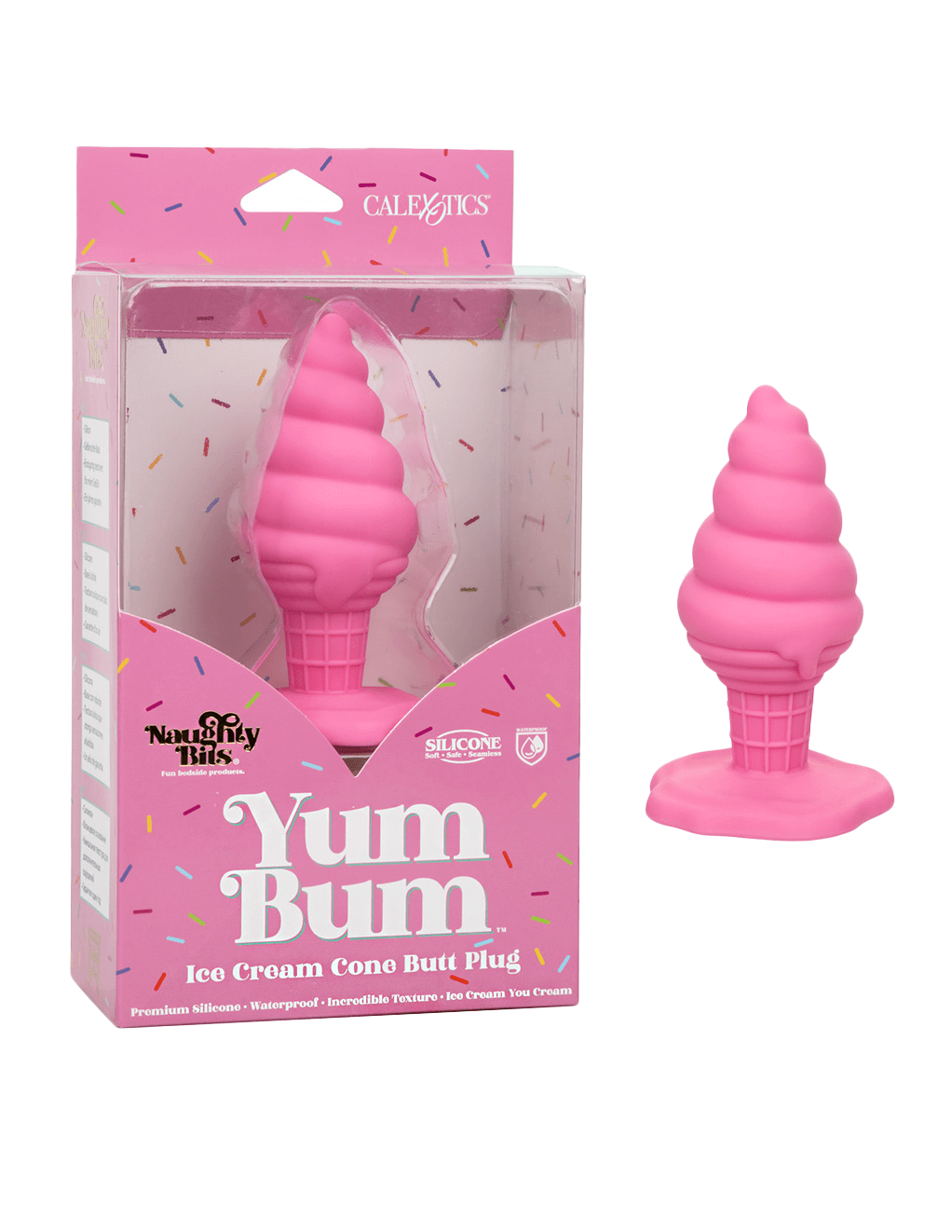 Naughty Bits Yum Bum Butt Plug - Product with Packaging