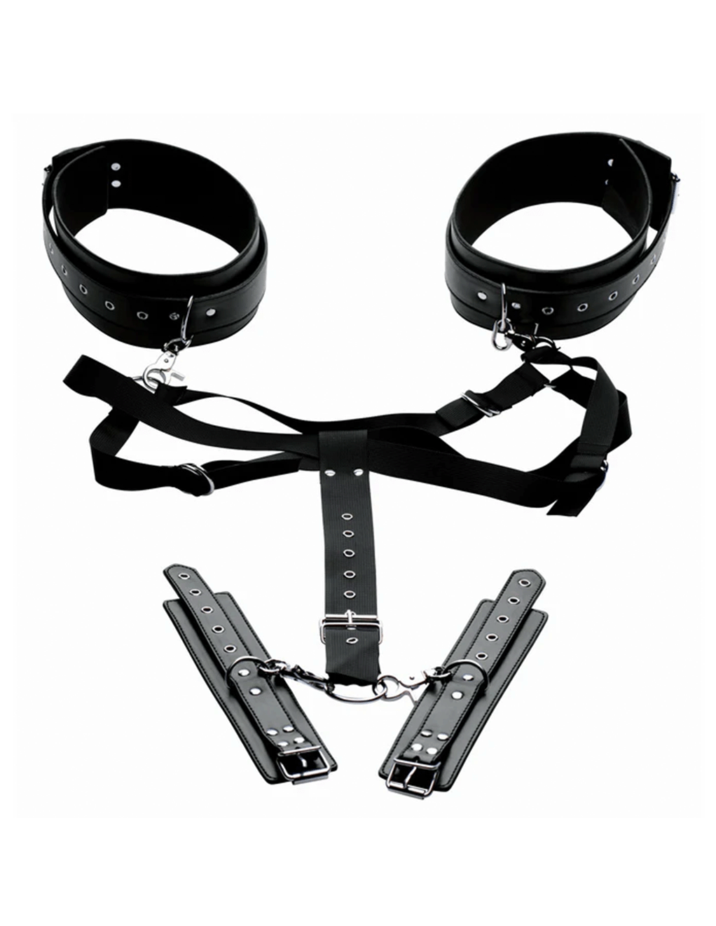Master Series Aquire Easy Access Thigh Harness w. Wrist Cuffs