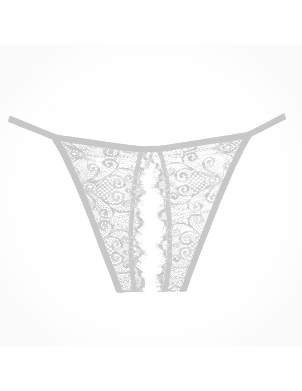 Allure Lace Crotchless Bikini