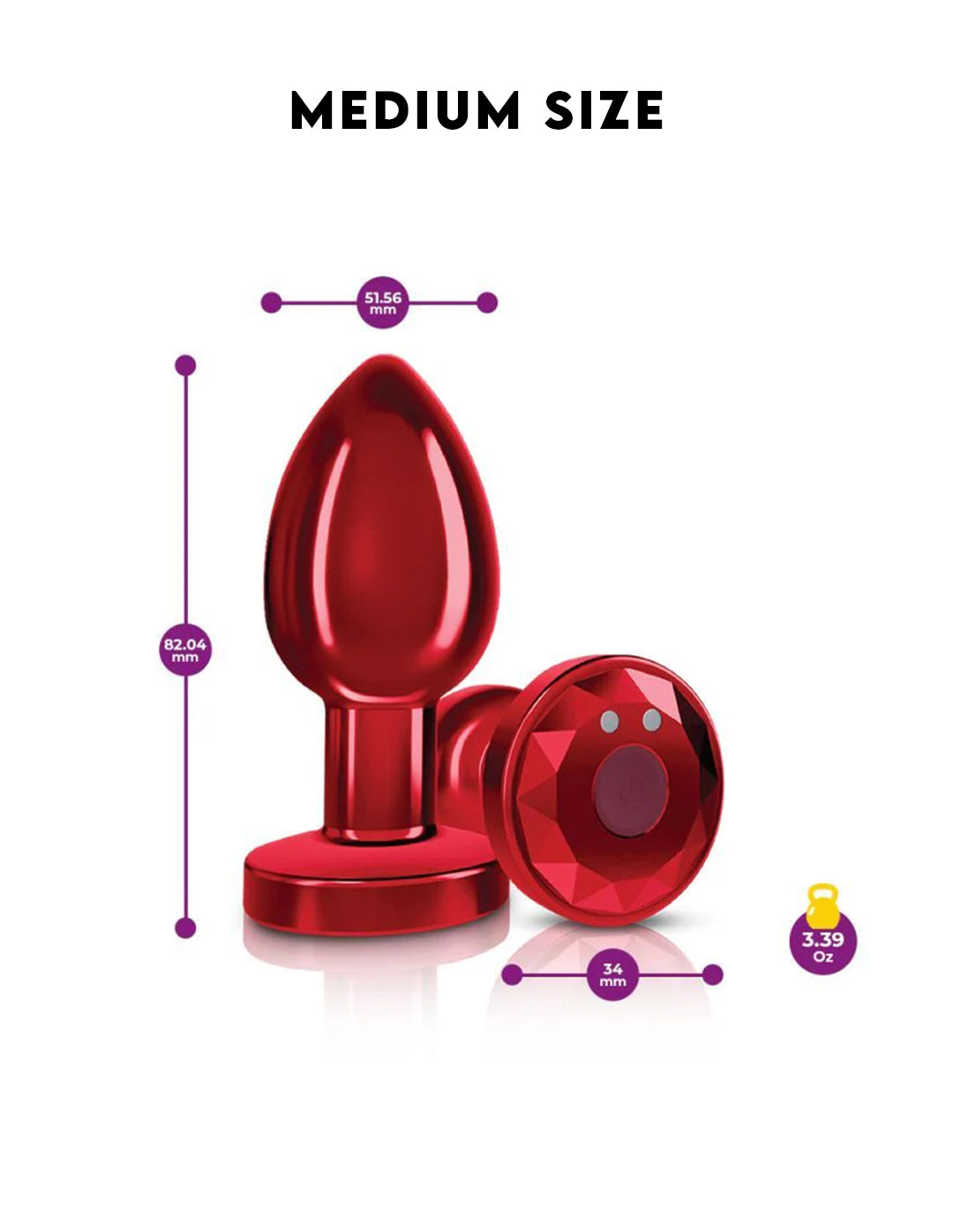 Cheeky Charms Metal Vibrating Plug