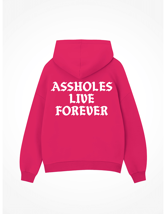 Assholes Live Forever Pull Over Hoodie