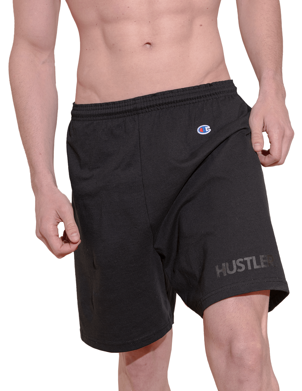 HUSTLER® Minimal Lounge Shorts - Black - Main