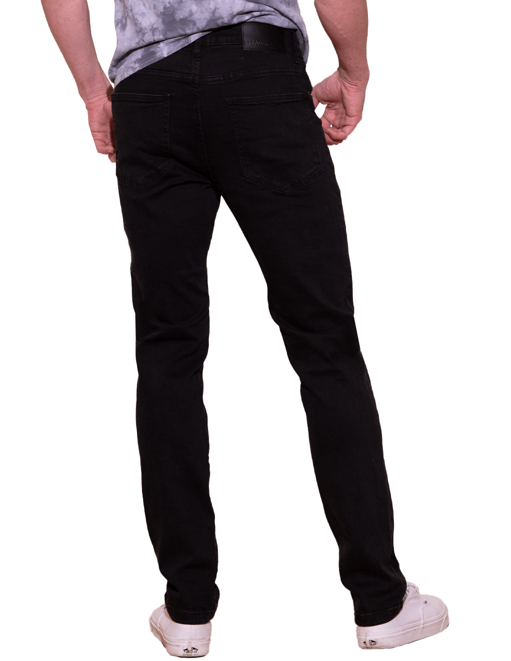 HUSTLER® Mens Jeans - Black - Full Length Back