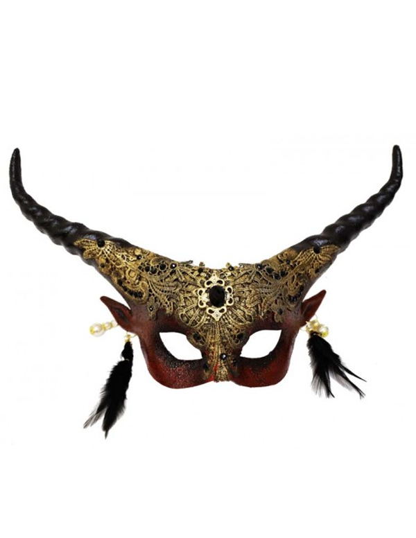 Horned Fey Venetian Mask