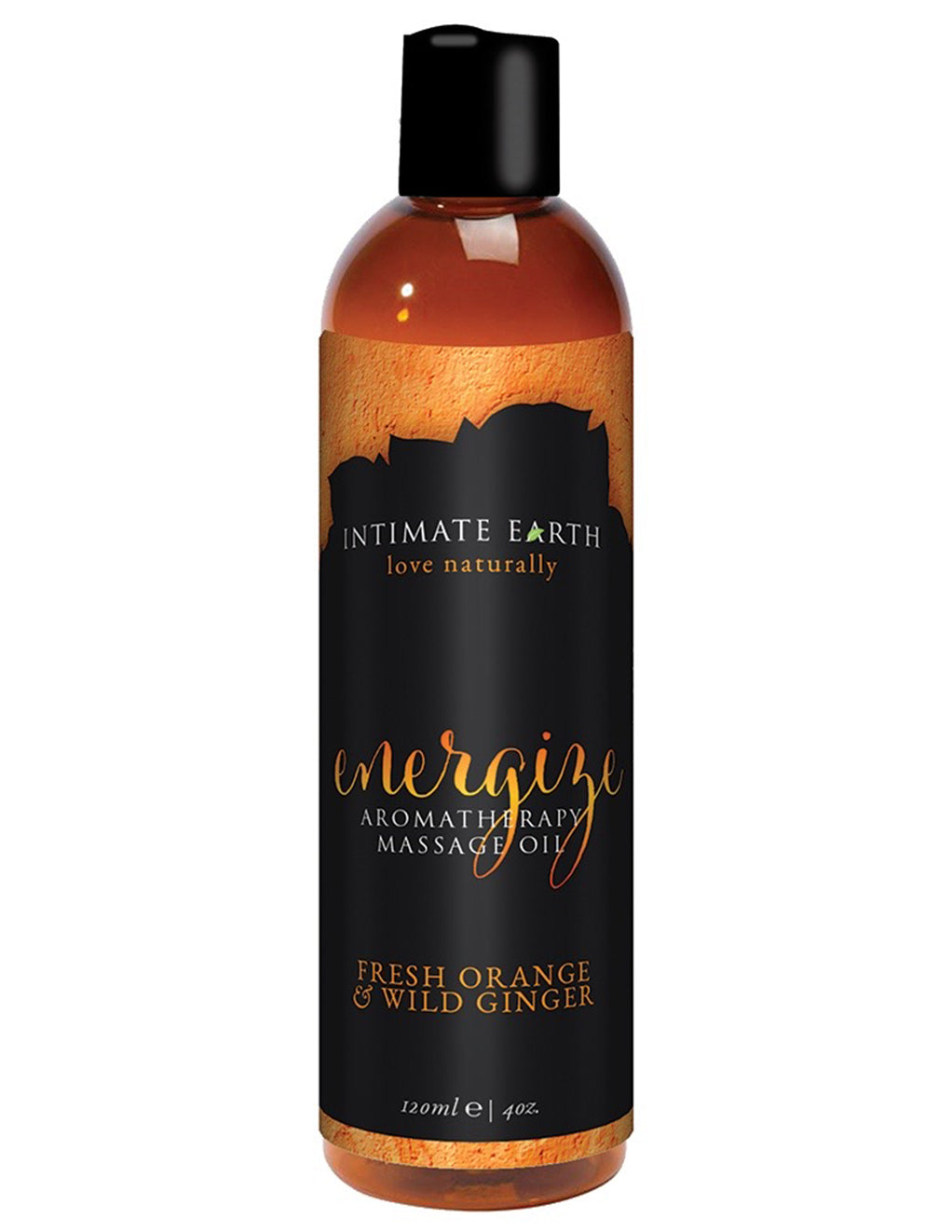 Intimate Earth Energize Massage Oil- Front